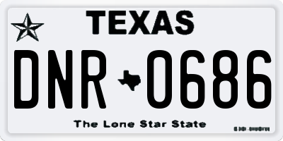 TX license plate DNR0686