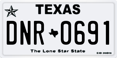 TX license plate DNR0691