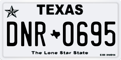 TX license plate DNR0695