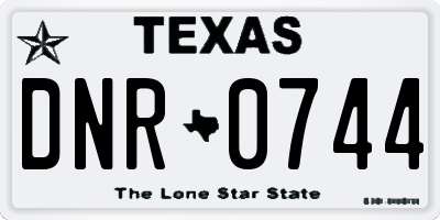 TX license plate DNR0744