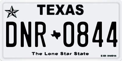 TX license plate DNR0844