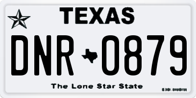 TX license plate DNR0879