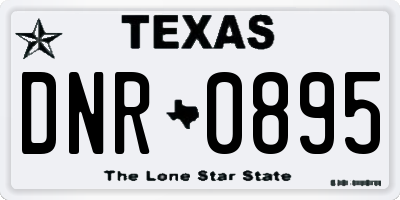 TX license plate DNR0895