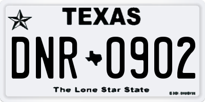TX license plate DNR0902