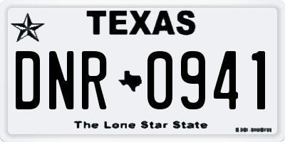 TX license plate DNR0941