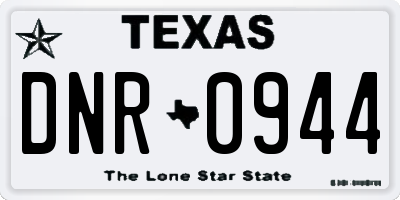 TX license plate DNR0944