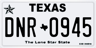 TX license plate DNR0945