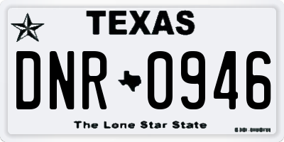 TX license plate DNR0946
