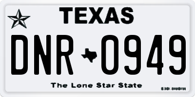 TX license plate DNR0949