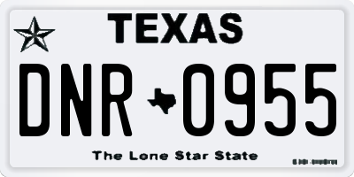 TX license plate DNR0955