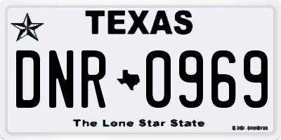 TX license plate DNR0969