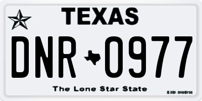 TX license plate DNR0977