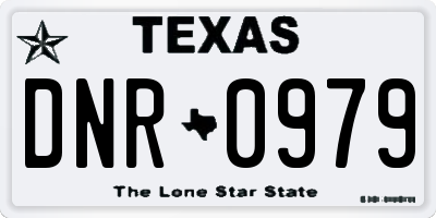 TX license plate DNR0979