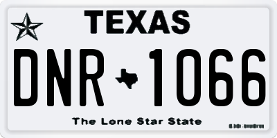 TX license plate DNR1066