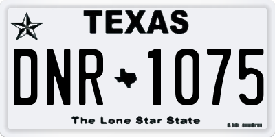 TX license plate DNR1075