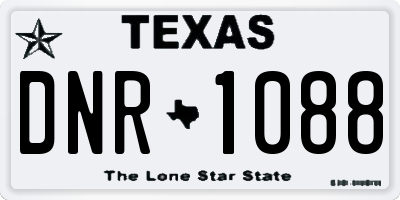 TX license plate DNR1088