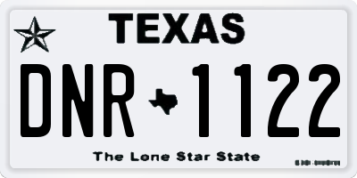TX license plate DNR1122