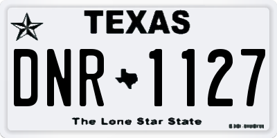 TX license plate DNR1127