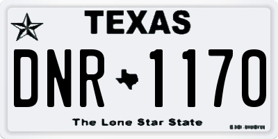 TX license plate DNR1170