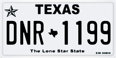 TX license plate DNR1199
