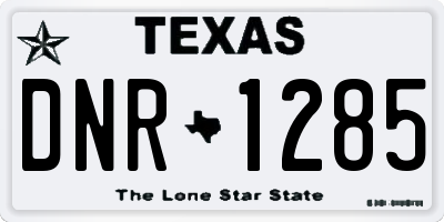 TX license plate DNR1285