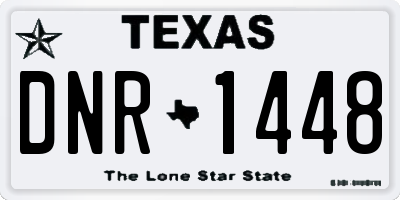 TX license plate DNR1448