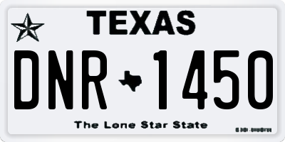 TX license plate DNR1450
