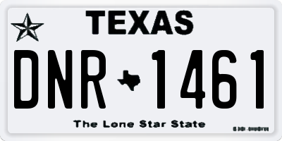 TX license plate DNR1461