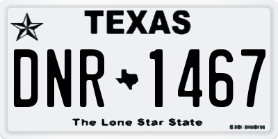 TX license plate DNR1467