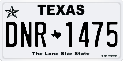 TX license plate DNR1475