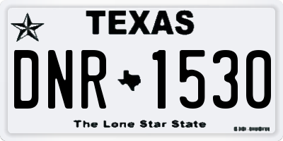 TX license plate DNR1530
