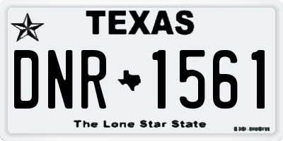 TX license plate DNR1561