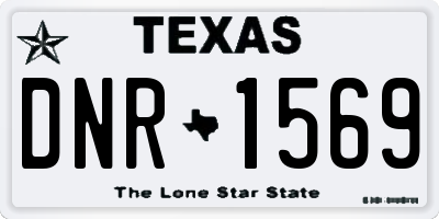 TX license plate DNR1569