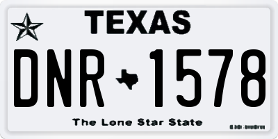 TX license plate DNR1578