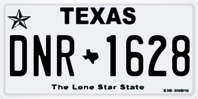 TX license plate DNR1628