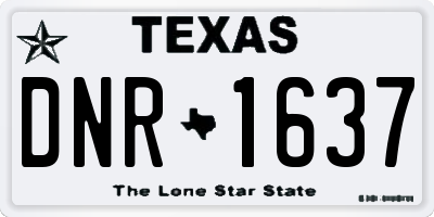 TX license plate DNR1637