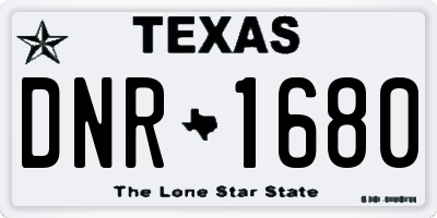 TX license plate DNR1680