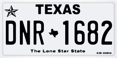 TX license plate DNR1682