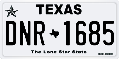 TX license plate DNR1685