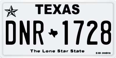 TX license plate DNR1728