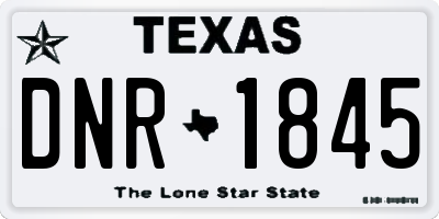 TX license plate DNR1845