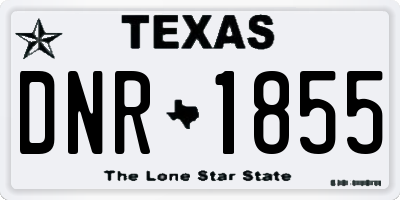 TX license plate DNR1855