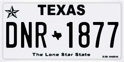 TX license plate DNR1877