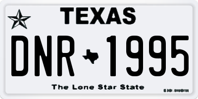 TX license plate DNR1995