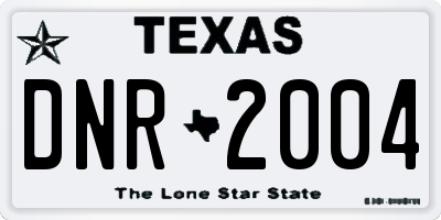 TX license plate DNR2004