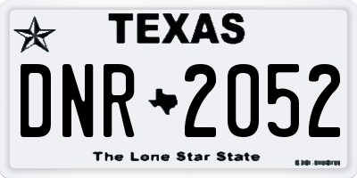 TX license plate DNR2052