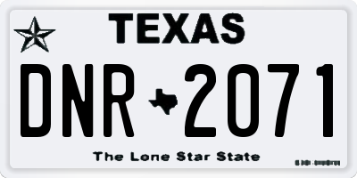 TX license plate DNR2071