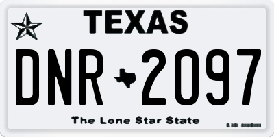 TX license plate DNR2097