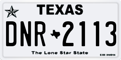 TX license plate DNR2113