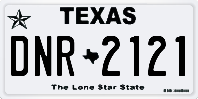 TX license plate DNR2121